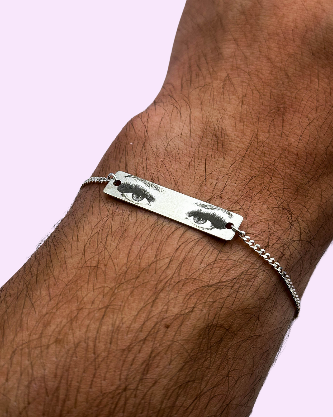Brățară Cu Ochi™ - Personalizată Gravată Din Argint