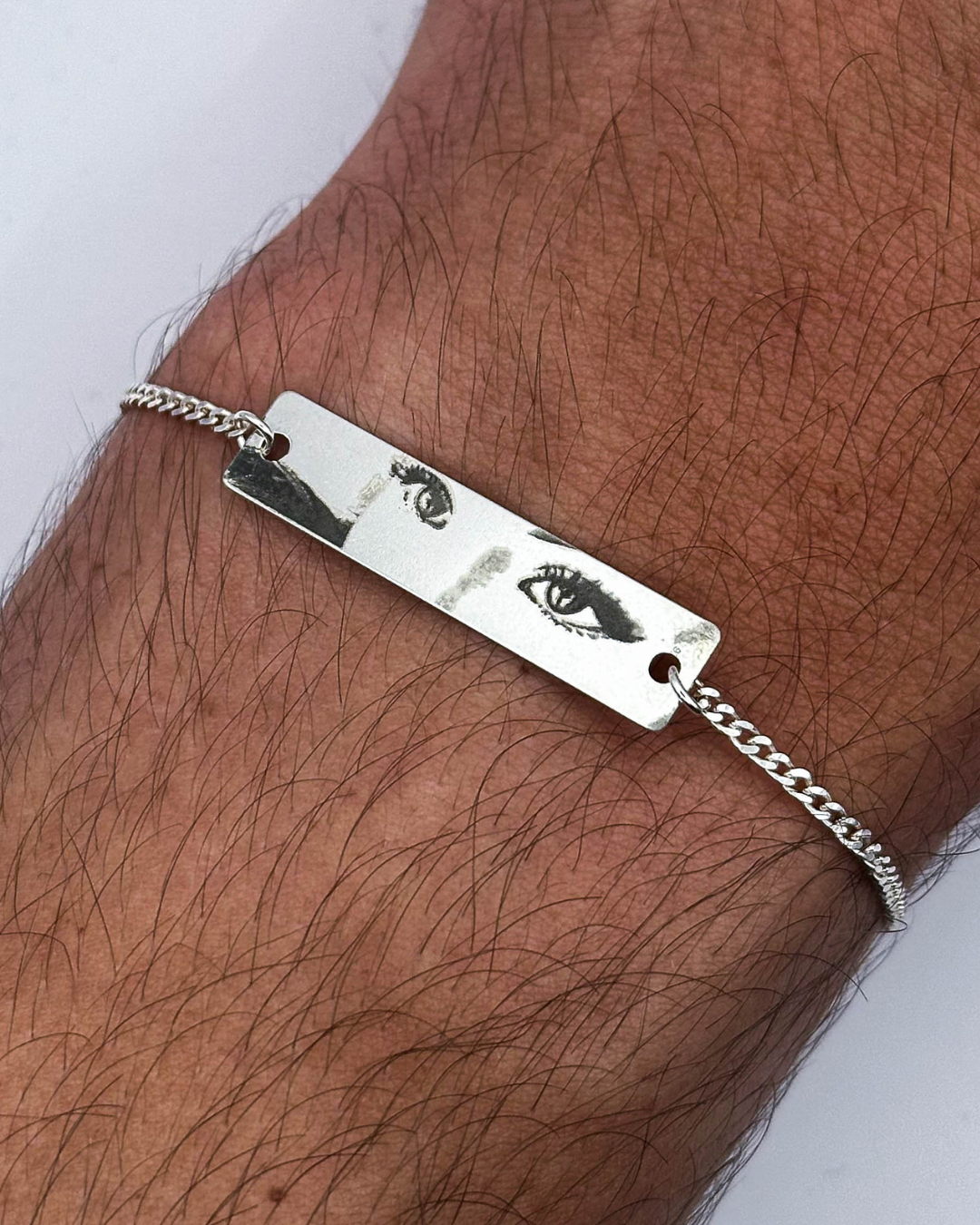 Brățară Cu Ochi™ - Personalizată Gravată Din Argint
