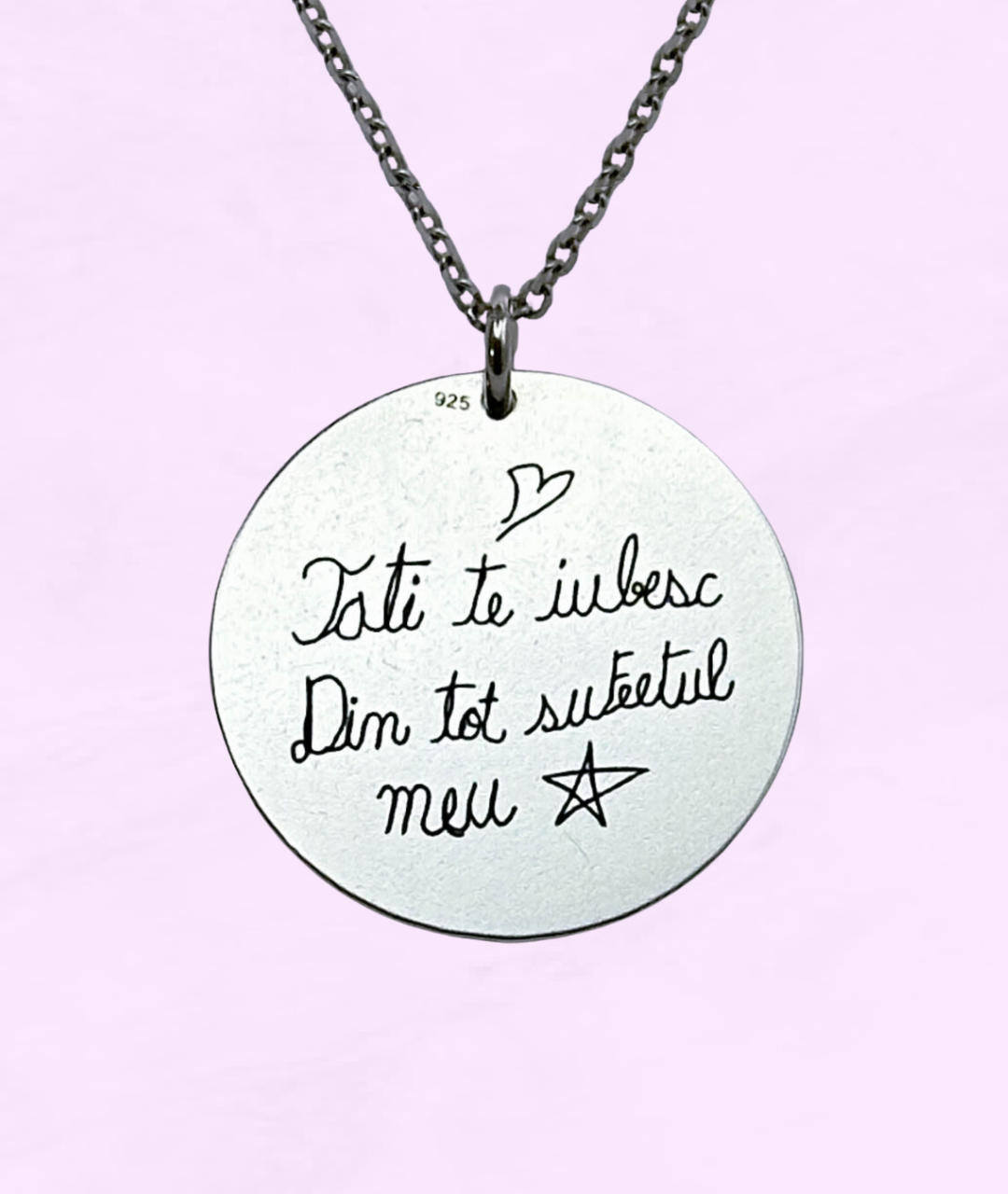 Lănțișor Argint Personalizat - Desenul Copilului