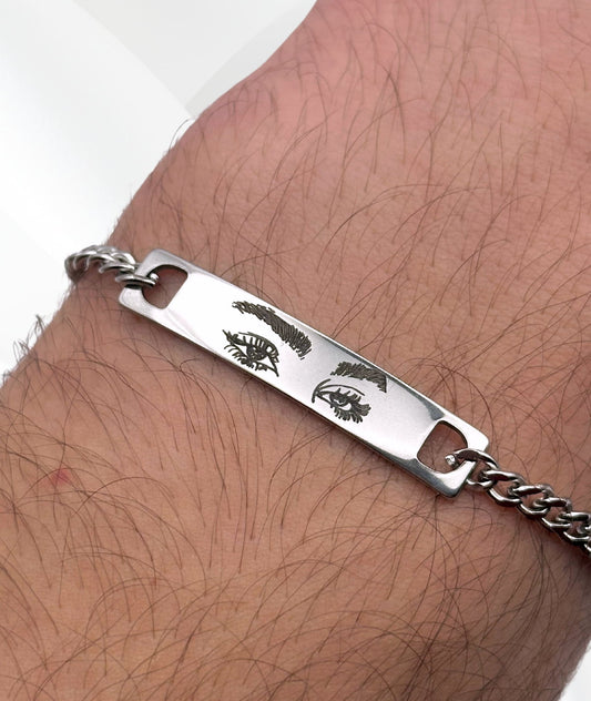 Brățară Ochii Tăi - Gravată Minimalist – cadou personalizat gravat