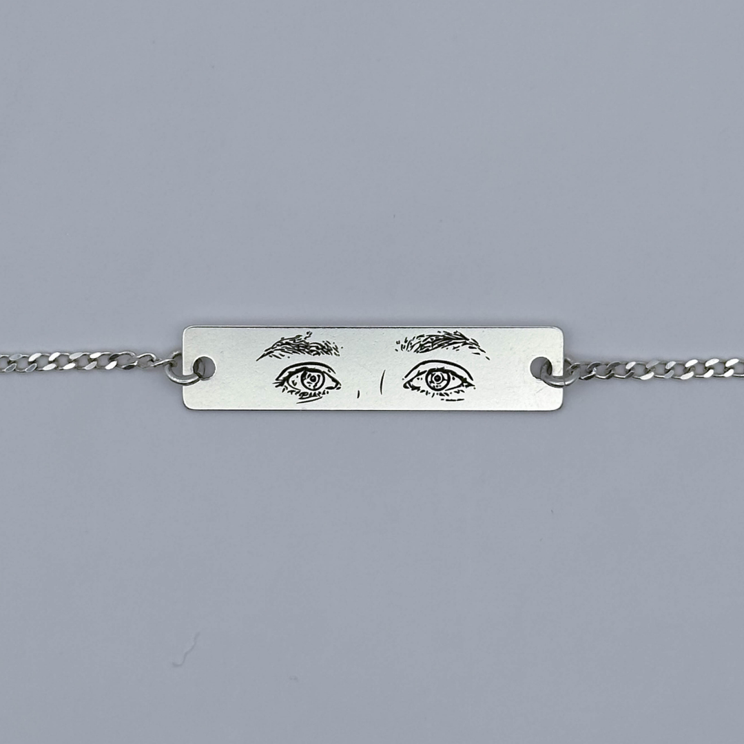 Brățară Cu Ochi™ - Personalizată Gravată Din Argint