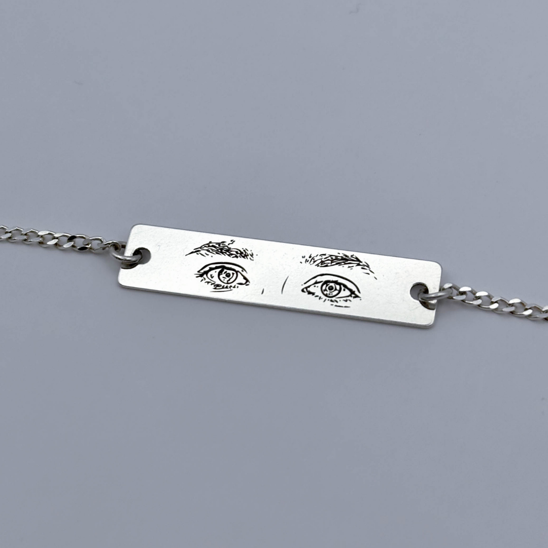 Brățară Cu Ochi™ - Personalizată Gravată Din Argint
