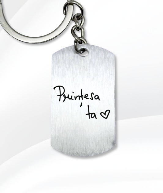 Breloc Cu Buze Mare- Personalizat Gravat Din Oțel