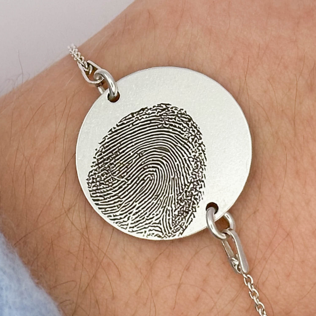 Brățară Argint Personalizată - Amprenta Persoanei Iubite