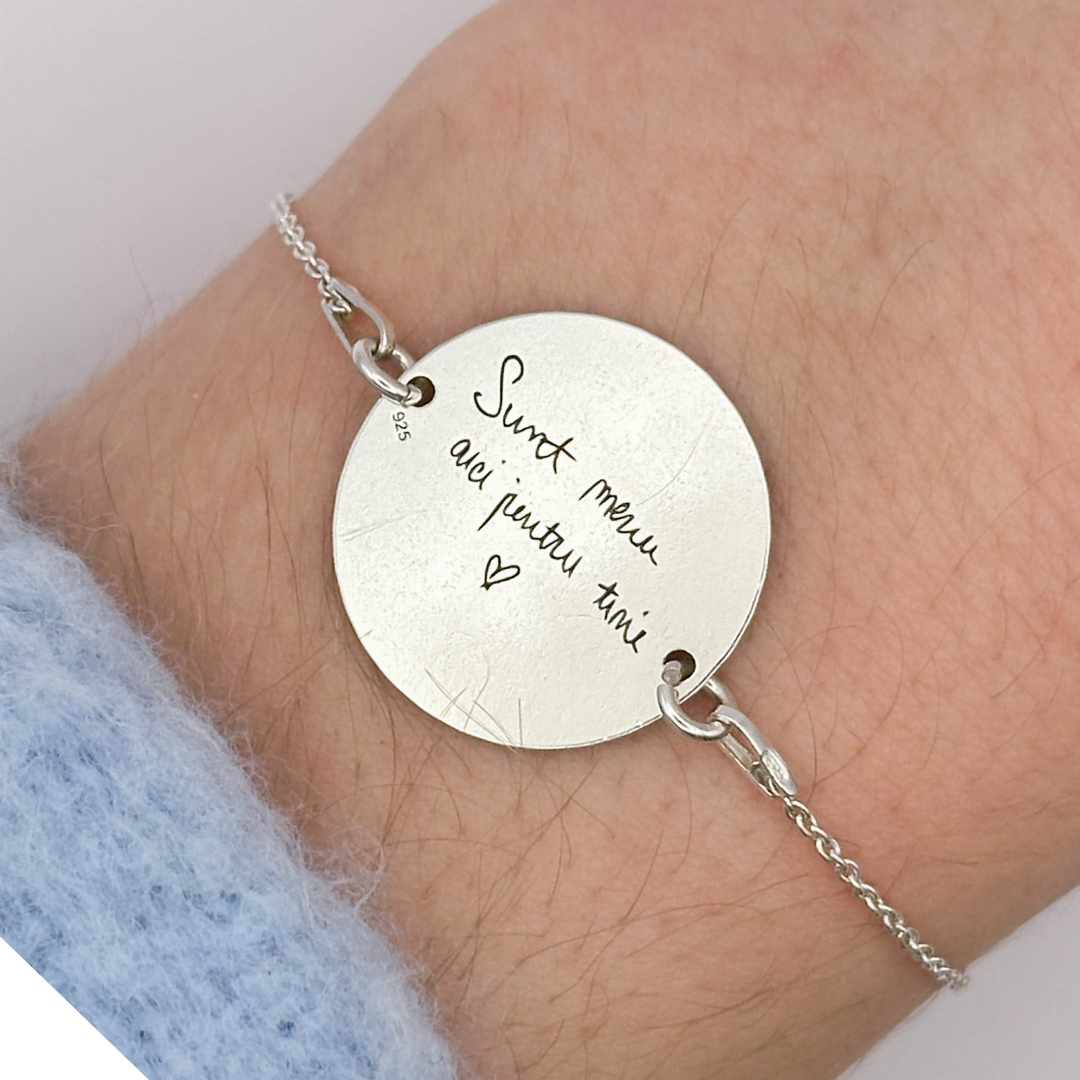 Brățară Argint Personalizată - Amprenta Persoanei Iubite