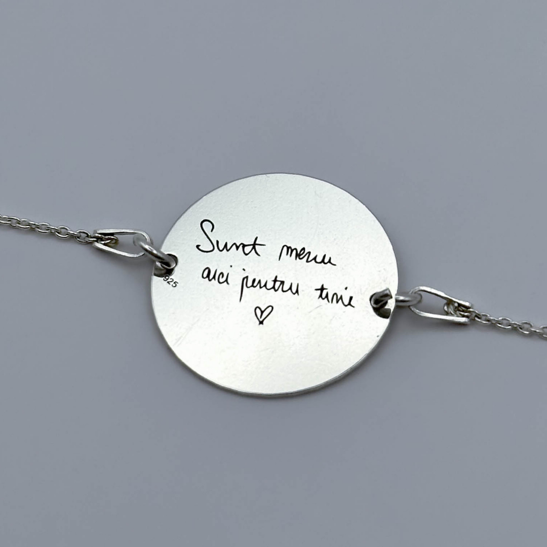 Brățară Argint Personalizată - Amprenta Persoanei Iubite