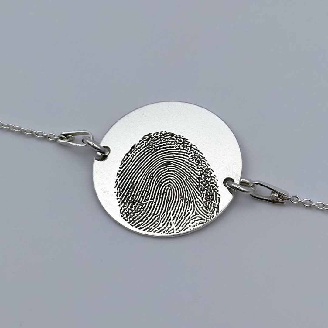 Brățară Argint Personalizată - Amprenta Persoanei Iubite