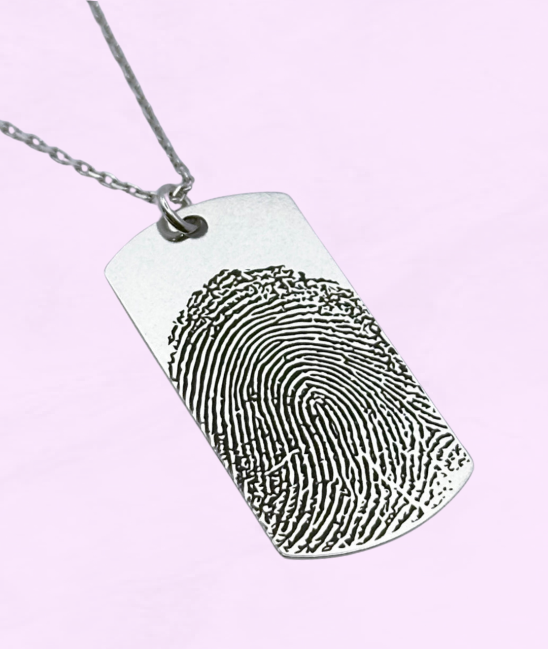 Lănțișor Argint Personalizat Army - Amprenta Persoanei Iubite