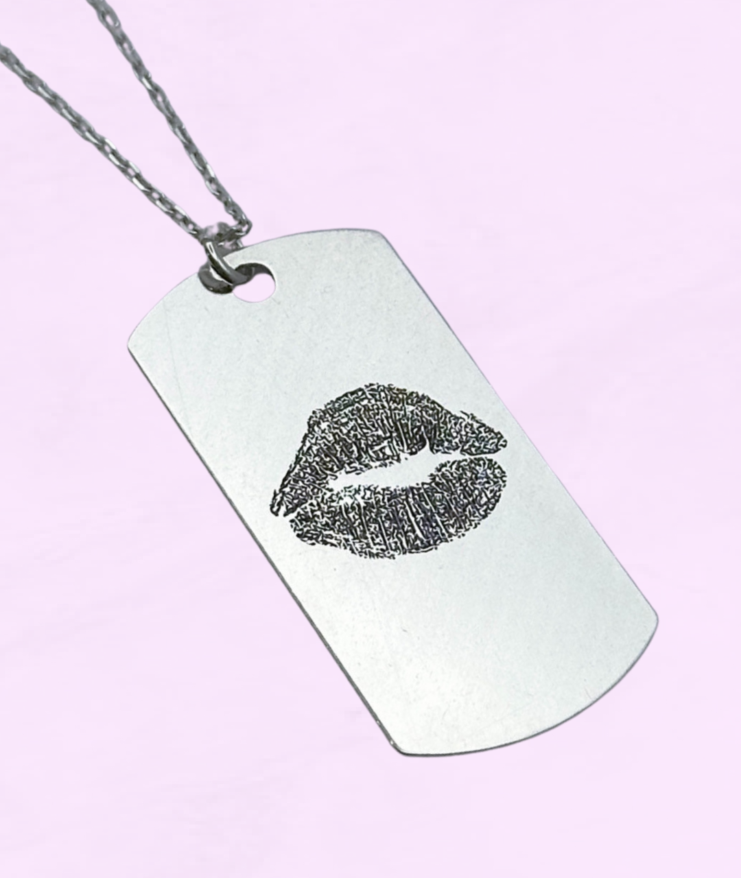 Lănțișor Argint Personalizat Army - Buzele Persoanei Iubite