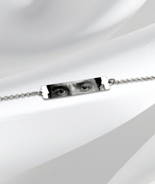 Brățară Cu Ochi™ - Personalizată Realist - Fotogravată Din Argint