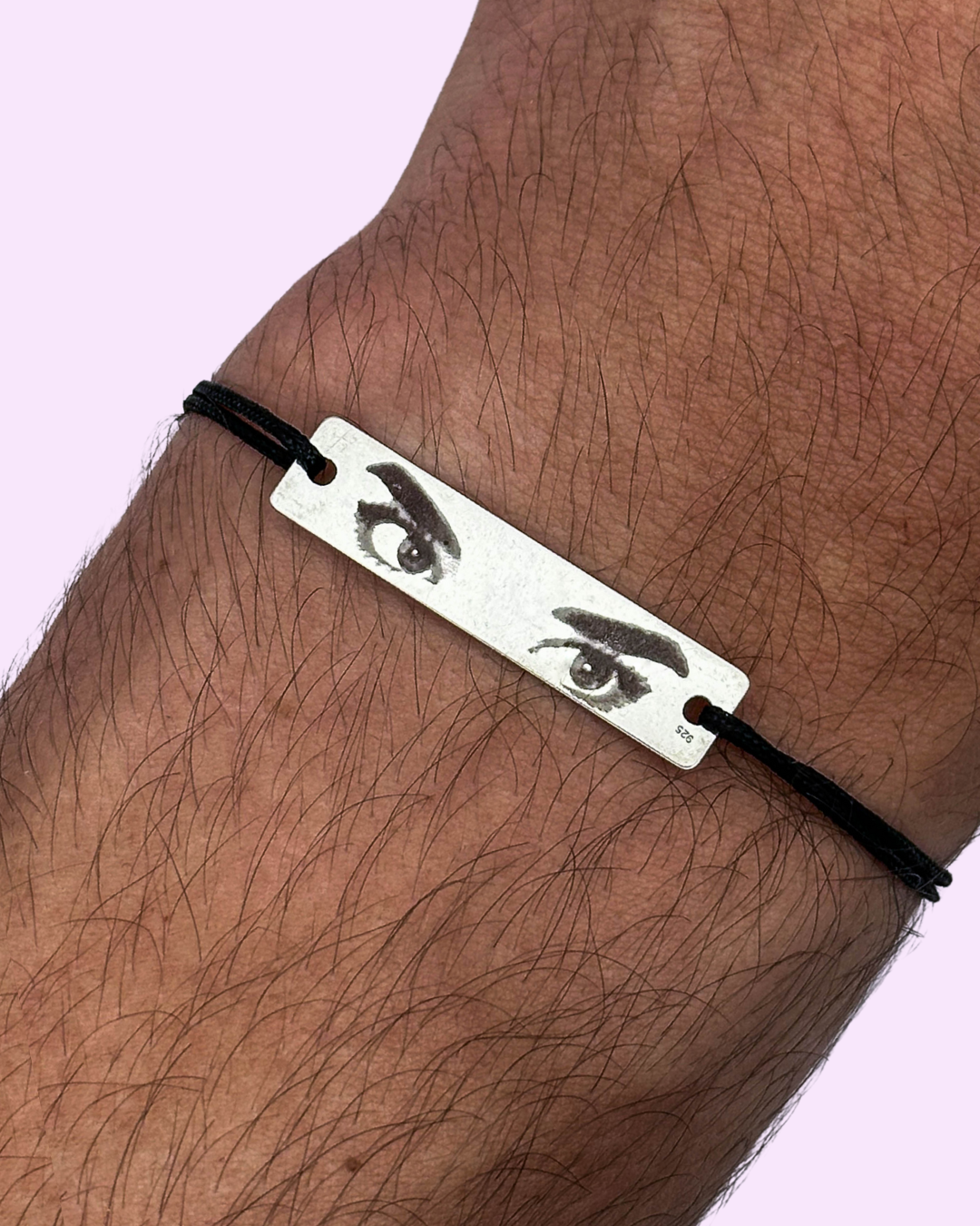 Brățară Cu Ochi™ - Personalizată Gravată Din Argint