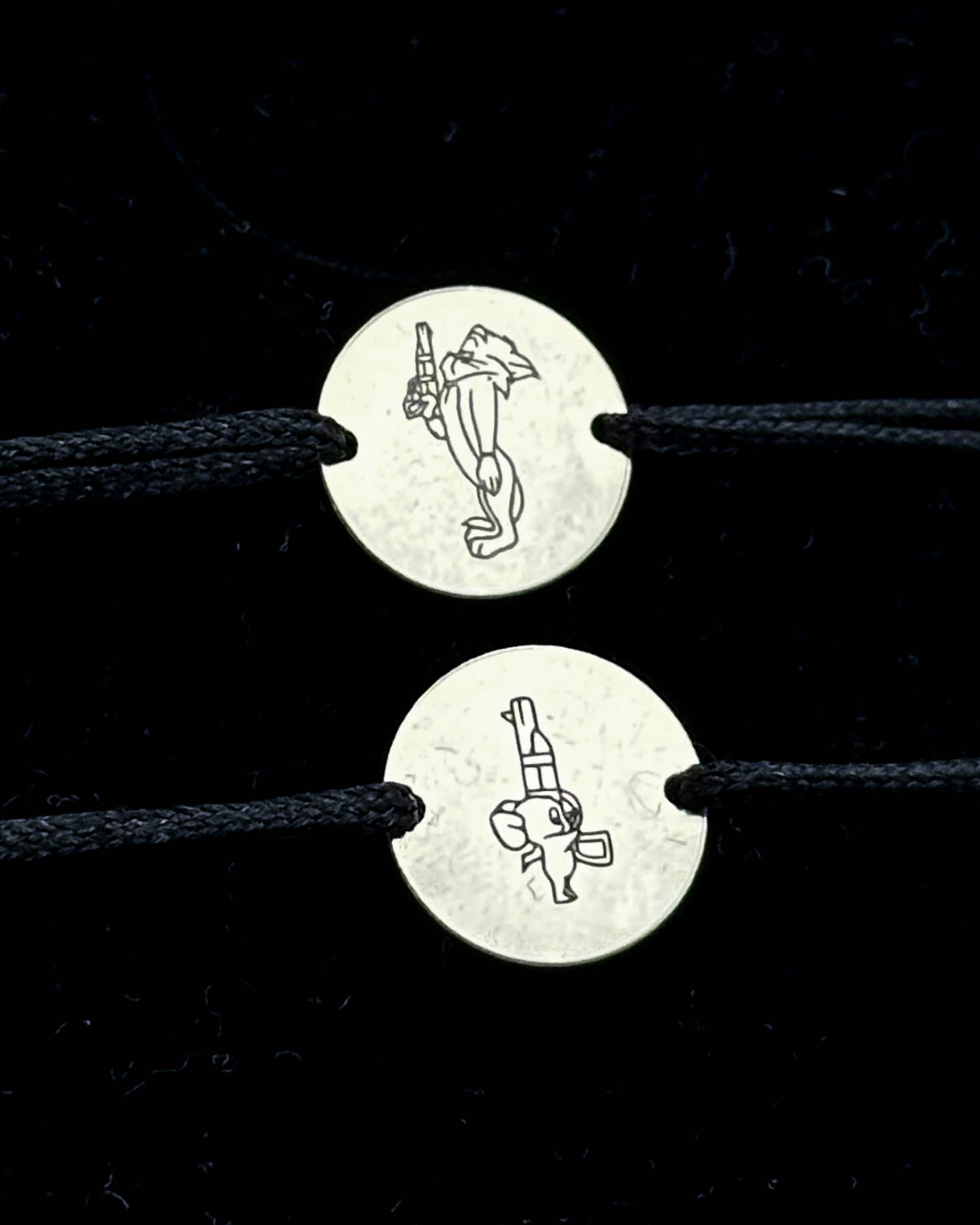 Set Cuplu - 2x Brățari Argint - Personalizată Gravate