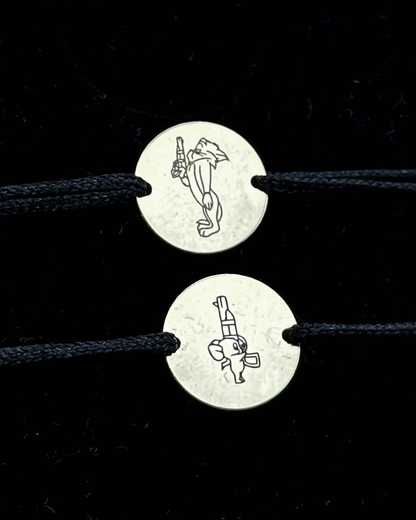 Set Cuplu - 2x Brățari Argint - Personalizată Gravate