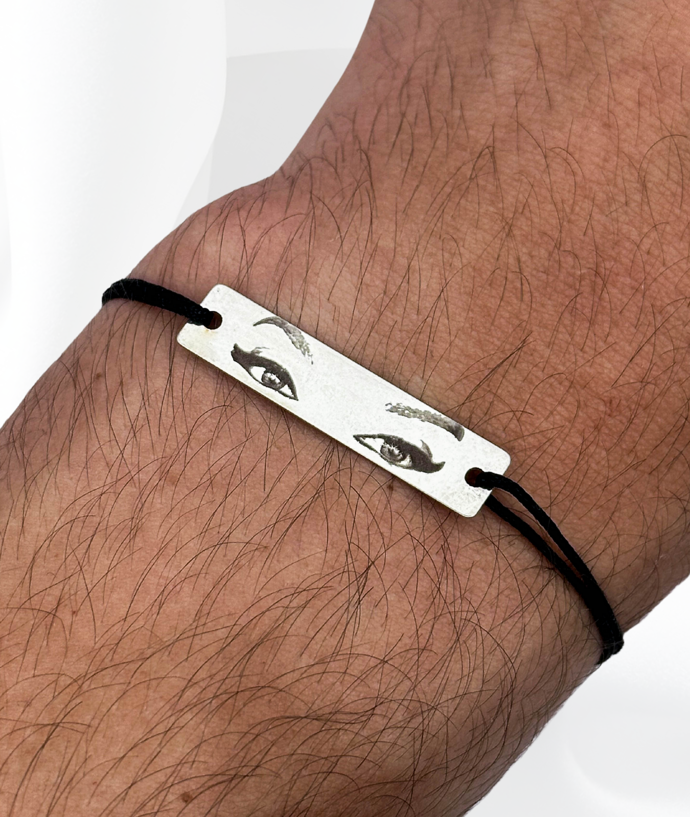 Set Cuplu - 2x Brățară Cu Ochi™ - Personalizată Fotogravată Din Argint