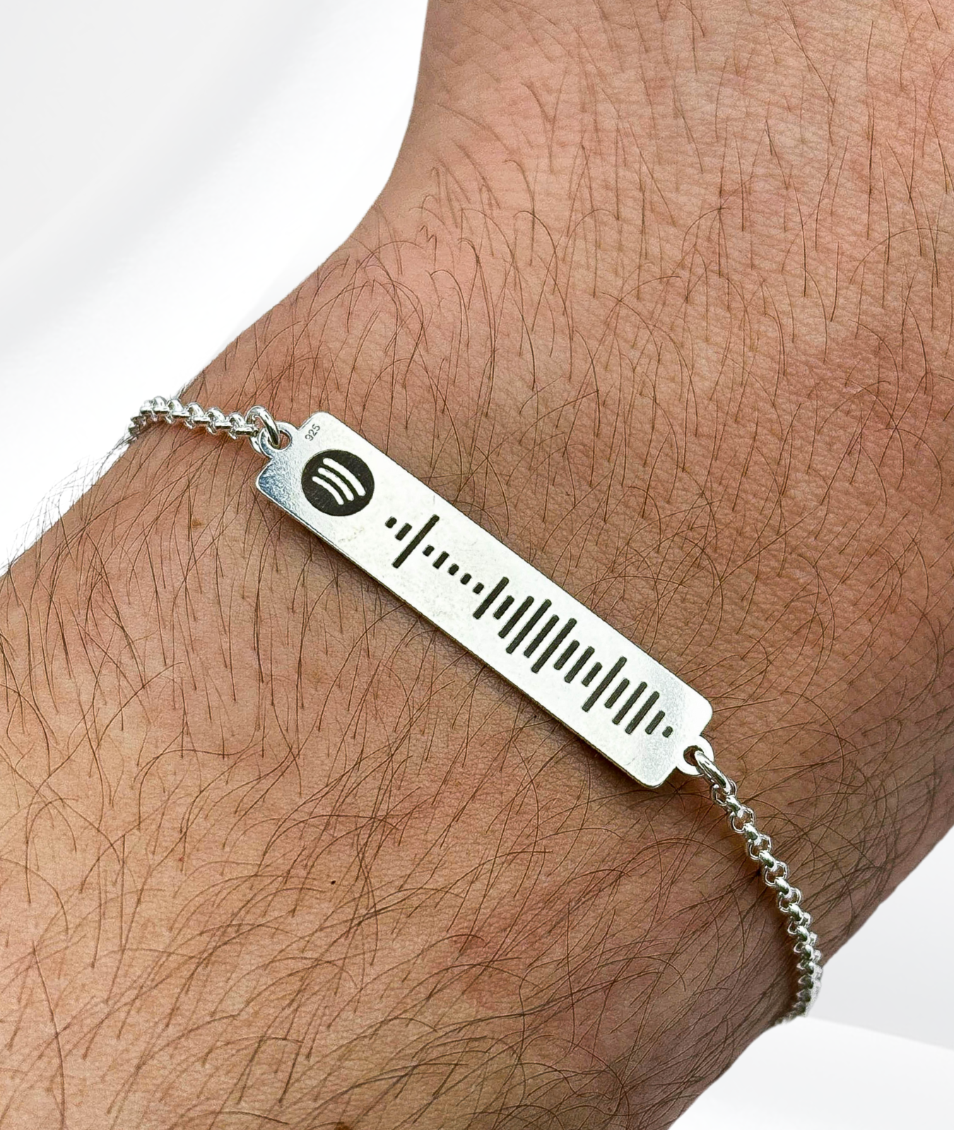 Brățară cu Ochii Mașinii & Ai Tăi™ - Personalizată Fotogravată Din Argint