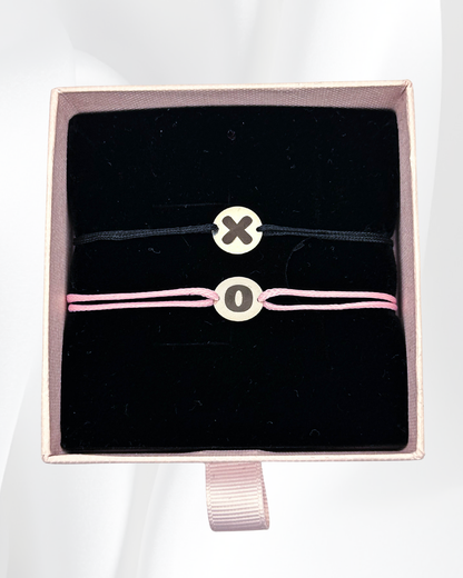 Set Cuplu - 2x Brățari Argint - Personalizată Gravate