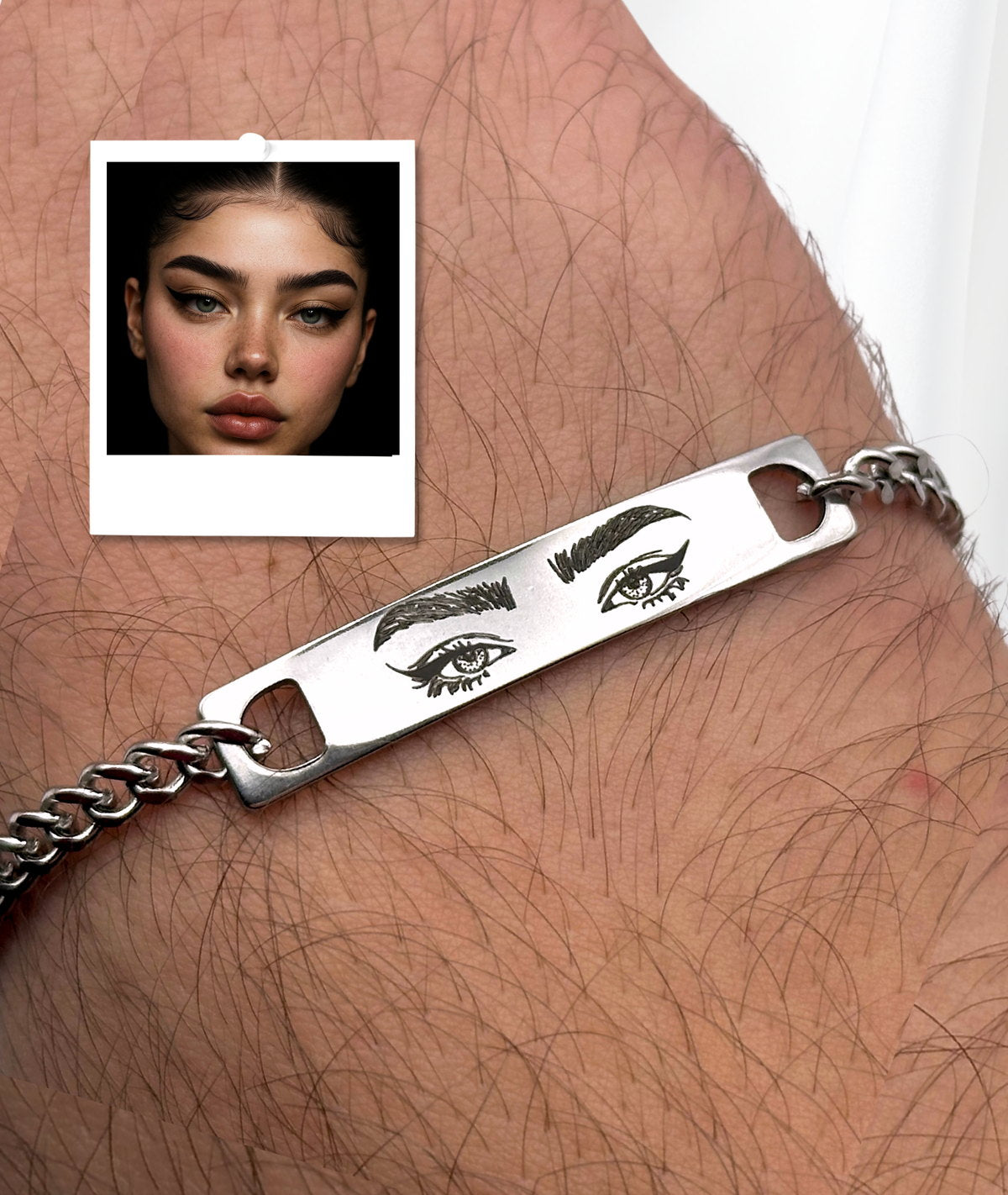 Brățară Ochii Tăi - Gravată Minimalist – cadou personalizat gravat