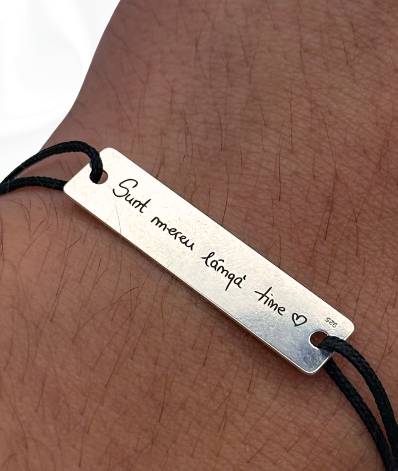 Set Cuplu - 2x Brățară Cu Ochi™ - Personalizată Fotogravată Din Argint