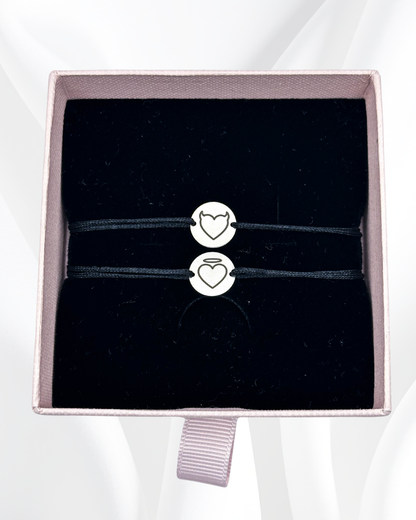 Set Cuplu - 2x Brățari Argint - Personalizată Gravate