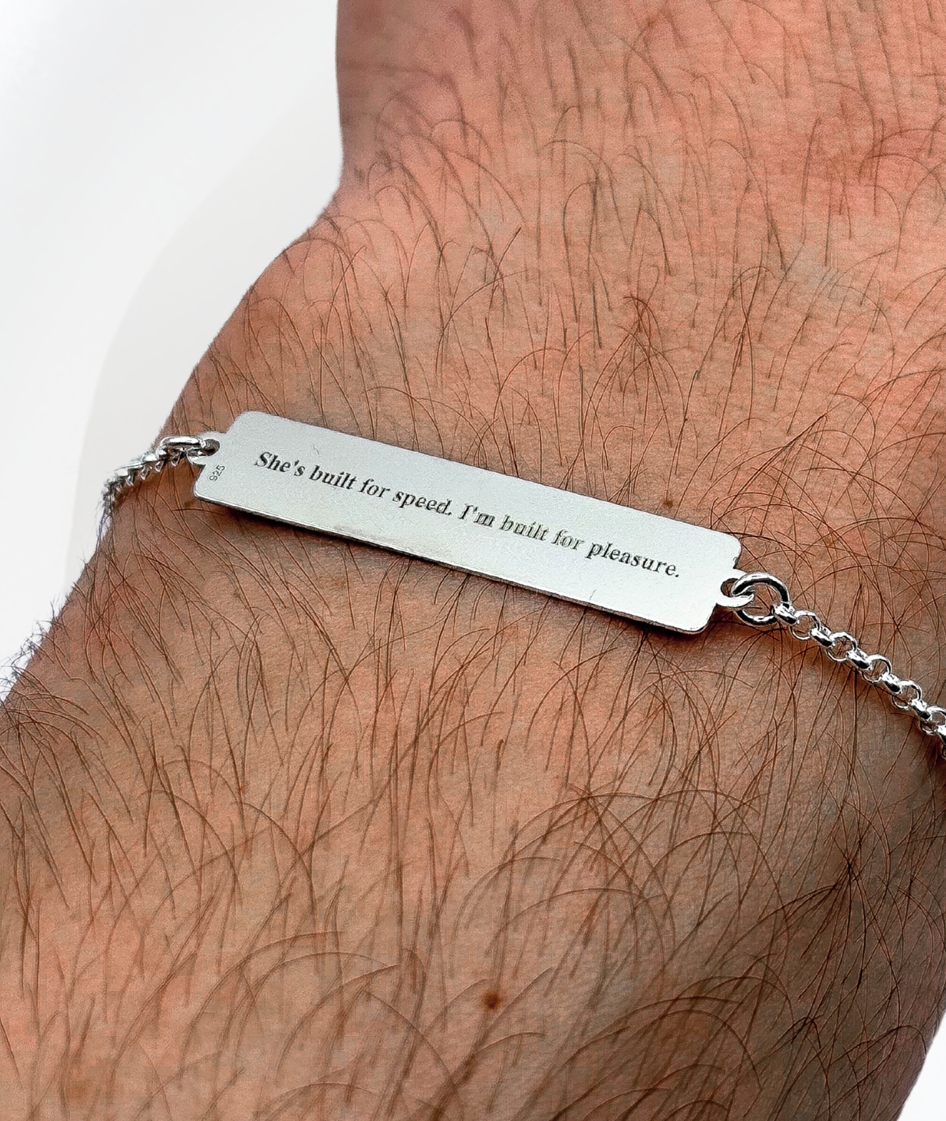 Brățară cu Ochii Mașinii & Ai Tăi™ - Personalizată Fotogravată Din Argint