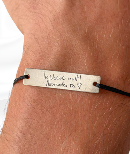 Set Cuplu - 2x Brățară Cu Ochi™ - Personalizată Fotogravată Din Argint