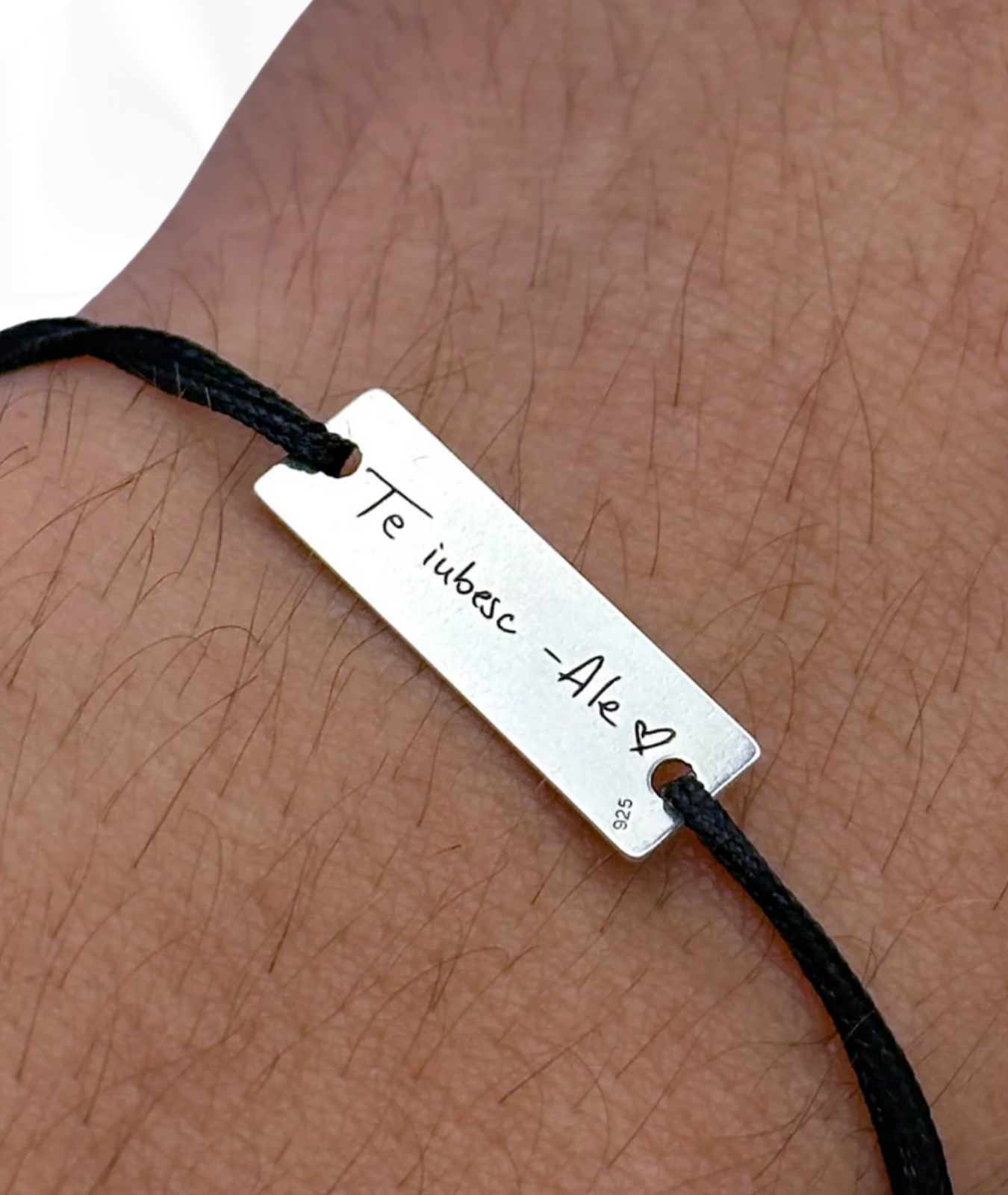 Set Cuplu - 2x Brățară Cu Ochi™ - Personalizată Fotogravată Din Argint