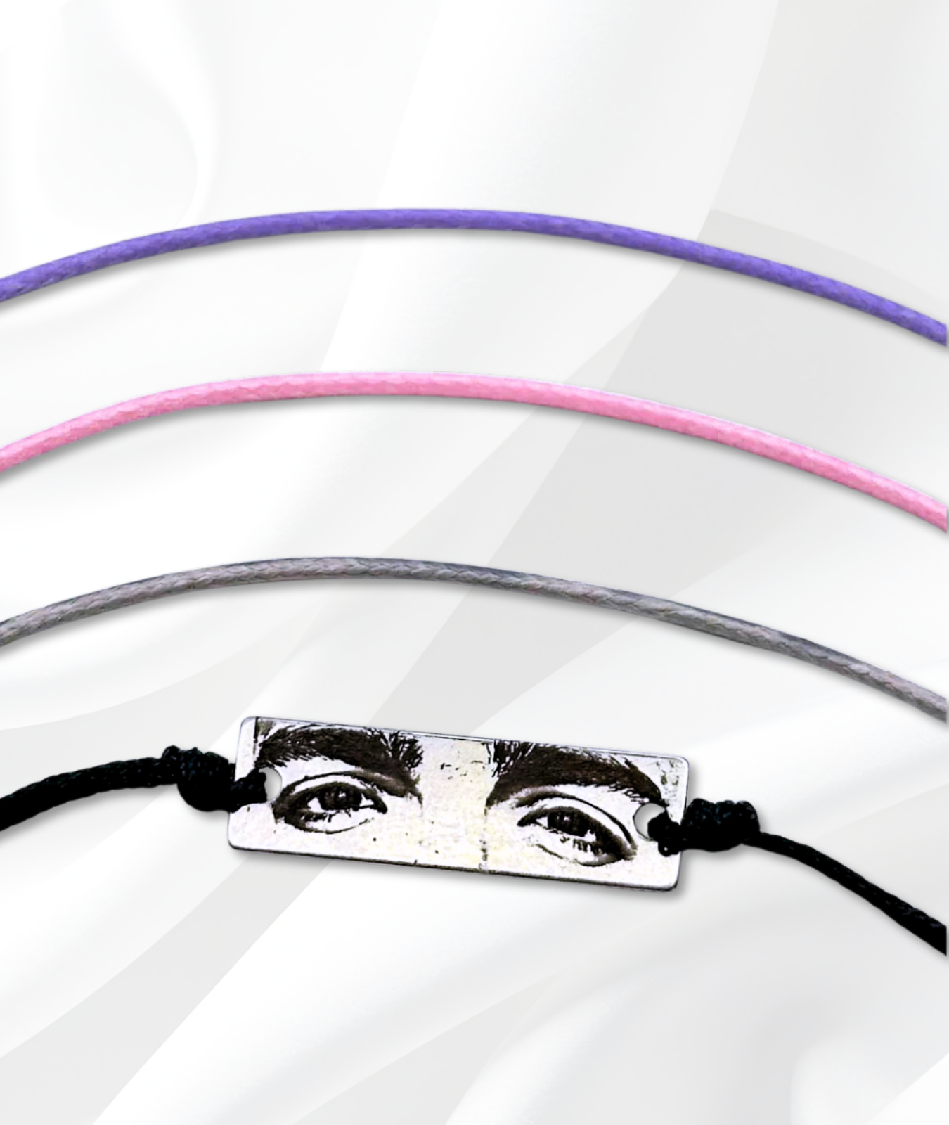 Set Cuplu - 2x Brățară Cu Ochi™ - Personalizată Fotogravată Din Argint