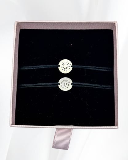 Set Cuplu - 2x Brățari Argint - Personalizată Gravate