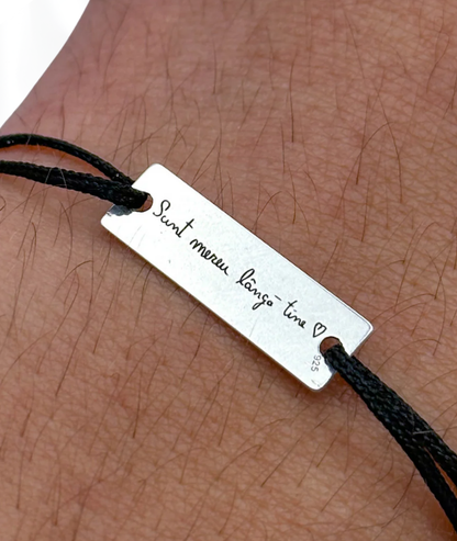 Set Cuplu - 2x Brățară Cu Ochi™ - Personalizată Fotogravată Din Argint