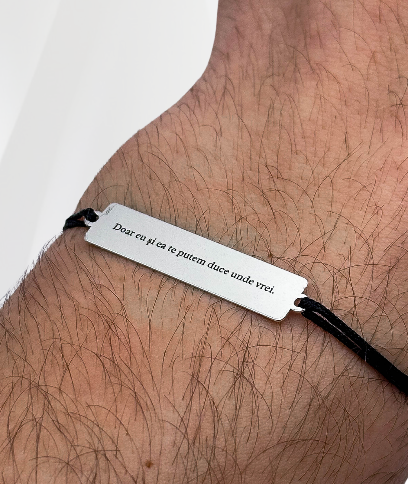 Brățară cu Ochii Mașinii & Ai Tăi™ - Personalizată Fotogravată Din Argint