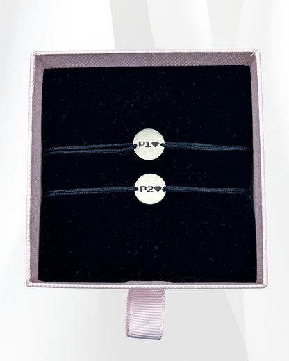 Set Cuplu - 2x Brățari Argint - Personalizată Gravate