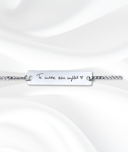 Brățară Cu Ochi™ - Personalizată Gravată Din Argint