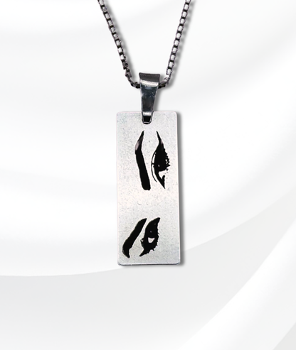 Lănțișor Argint Personalizat Gravat - Ochii Tăi