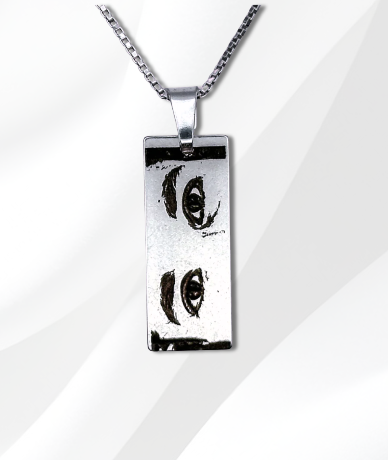 Lănțișor Argint Personalizat Gravat - Ochii Tăi