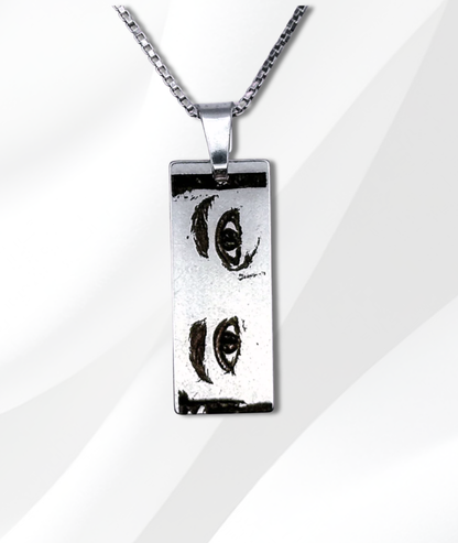 Lănțișor Argint Personalizat Gravat - Ochii Tăi