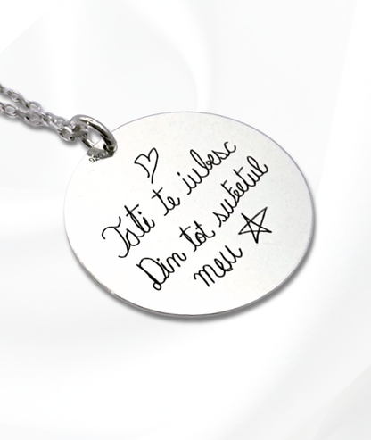 Lănțișor Argint Personalizat - Desenul Copilului