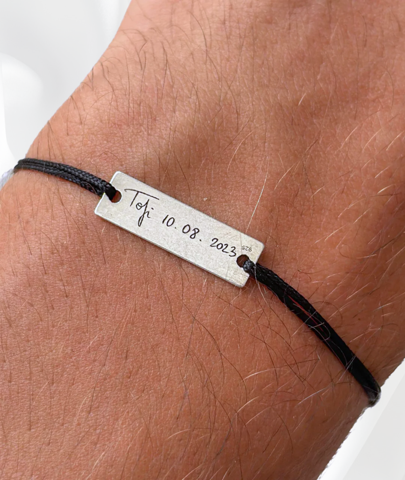 Brățară Cu Ochii Animaluțului™ - Personalizată Fotogravată Din Argint