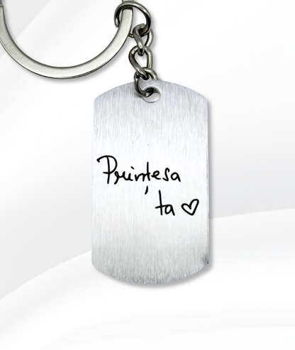 Breloc Cu Buze Mare- Personalizat Gravat Din Oțel