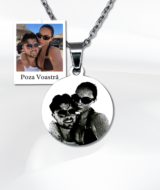 Lănțișor Poza Voastră™ - Gravat Realist