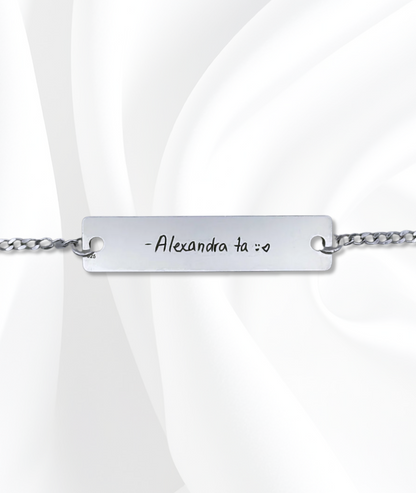 Brățară Argint Personalizată - Scrisul Tău de Mână