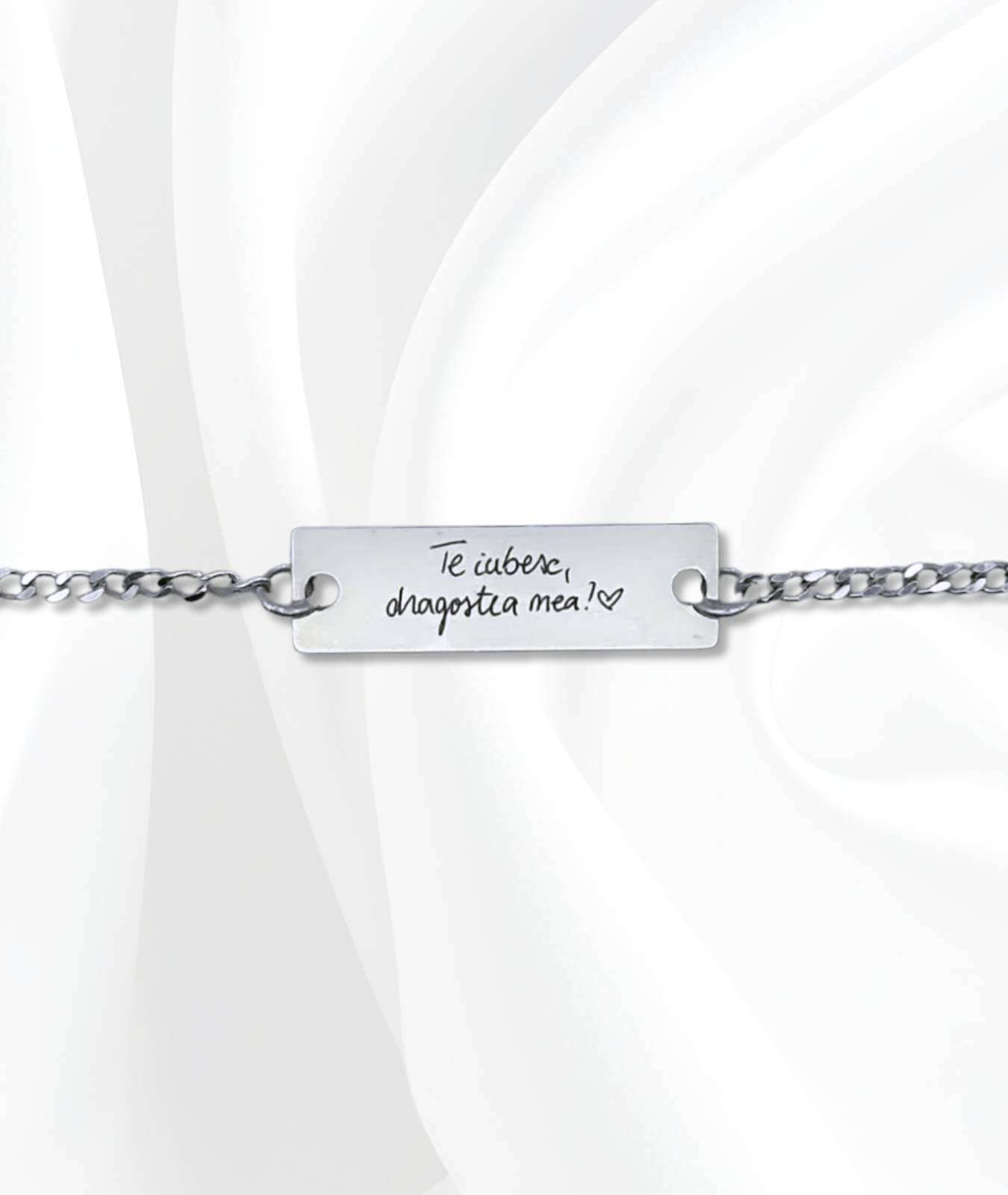 Brățară Argint Personalizată - Scrisul Tău de Mână
