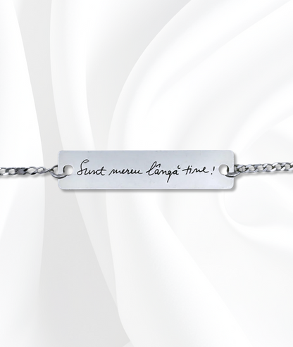 Brățară Argint Personalizată - Scrisul Tău de Mână