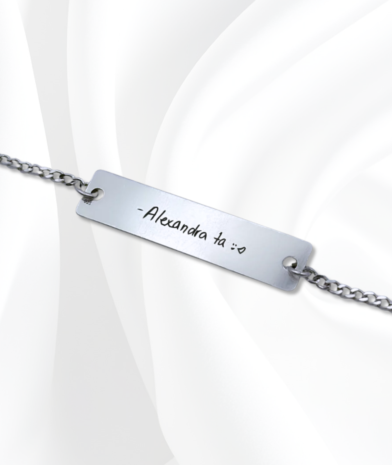 Brățară Argint Personalizată - Scrisul Tău de Mână