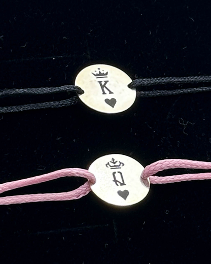 Set Cuplu - 2x Brățari Argint - Personalizată Gravate