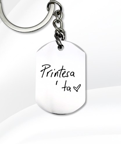 Breloc Cu Buze Mic - Personalizat Gravat Din Oțel