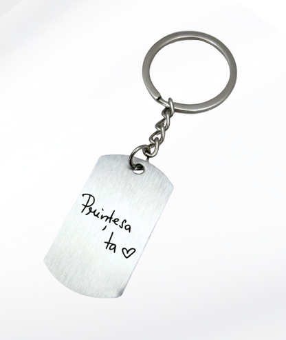 Breloc Cu Buze Mare- Personalizat Gravat Din Oțel