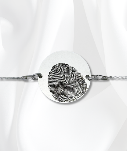 Brățară Argint Personalizată - Amprenta Persoanei Iubite