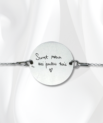 Brățară Argint Personalizată - Amprenta Persoanei Iubite