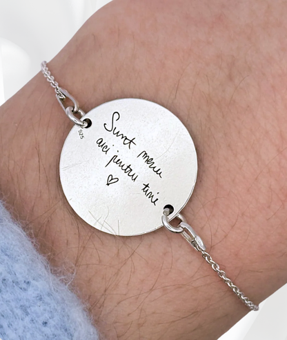 Brățară Argint Personalizată - Amprenta Persoanei Iubite
