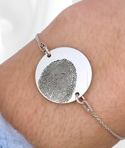 Brățară Argint Personalizată - Amprenta Persoanei Iubite